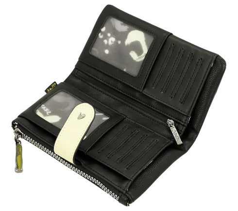 Portofel casual, dama, ANEKKE 40879-907, alb, piele ecologica